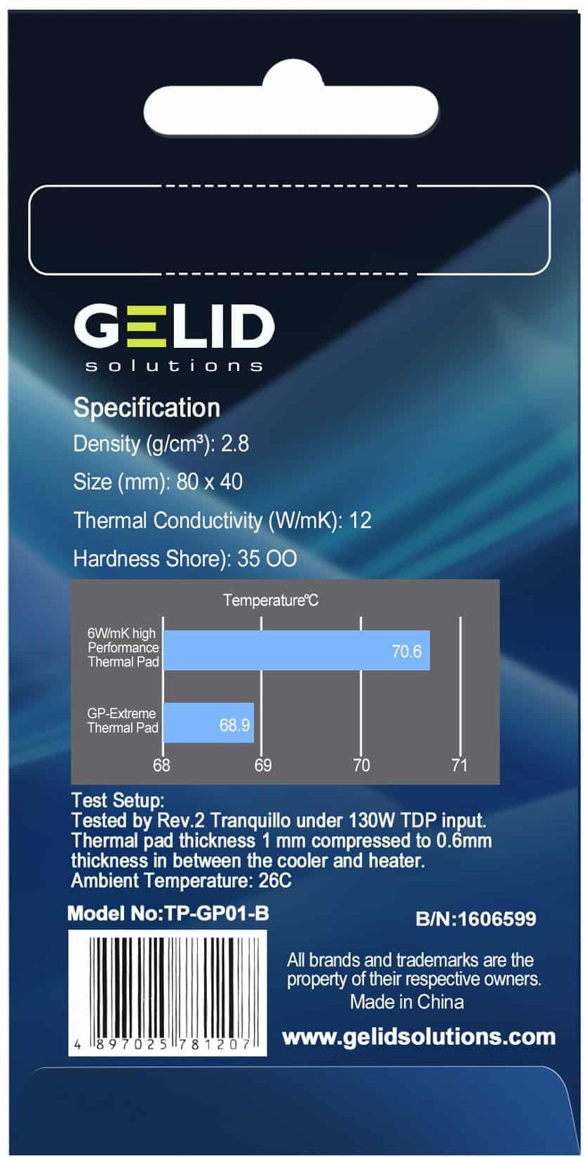 Gelid Solutions Extreme Thermal Pad 1mm Kenmerken Tweakers