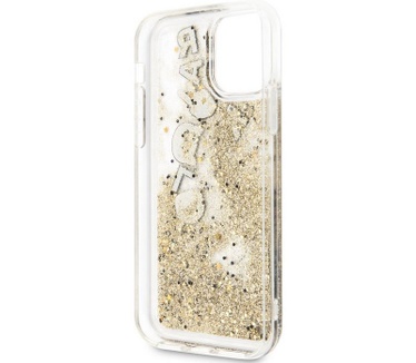Karl Lagerfeld Charms Glitter Case - iPhone 11 Pro (5.8") - Goud  Goud
