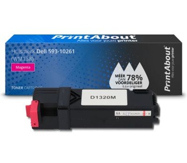 PrintAbout Huismerk Dell 593-10261 (WM138) Toner Magenta