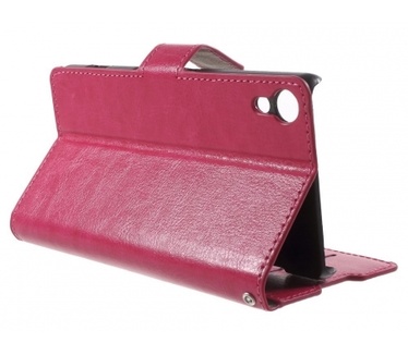 Kees Lederlook Portemonnee Hoesje Sony Xperia Z3+ (Plus) - Roze