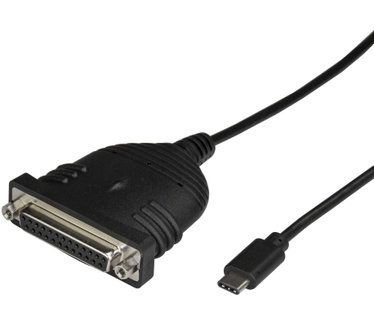 Startech.com USB-C naar parallele printerkabel Zwart