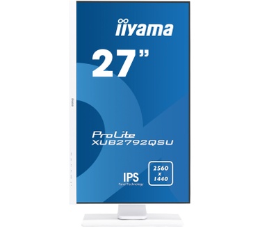 Iiyama ProLite XUB2792QSU-W1 Wit (QHD, hoogte verstelbaar)
