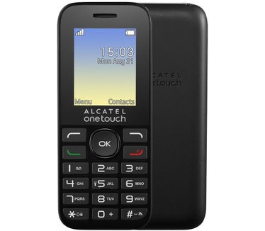 Alcatel OneTouch ONETOUCH 10.16D (black) (1016D-3AALDE1) Zwart (-prepaid)