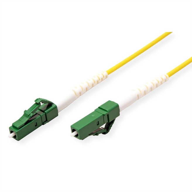 Conbic OS2 Simplex Glasvezel Patchkabel - 0,5m, LC/APC Naar SC/UPC, 9/125 Single Mode, Geel
