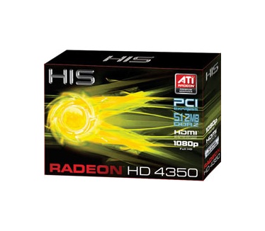 HIS HD 4350 Silence Native HDMI 512MB DDR2 PCIe