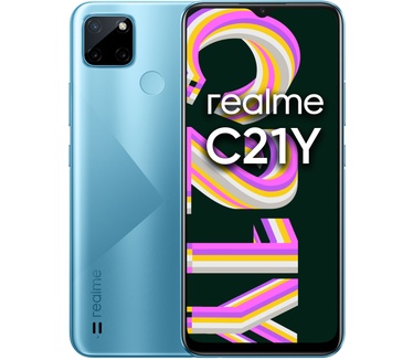 Realme C21Y, 4GB, 64GB opslag Blauw