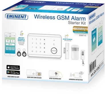 Eminent EM8710 868MHz Long Range Draadloos GSM Alarmsysteem