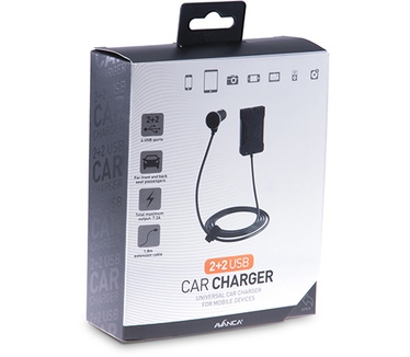 Avanca 2+2 USB Car Charger