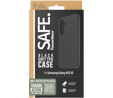 PanzerGlass SAFE. by Case Samsung New A54 5G Black (Samsung - Galaxy A55 5G) Transparant