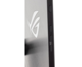 Asus XG17 aansluitingen en knoppen
