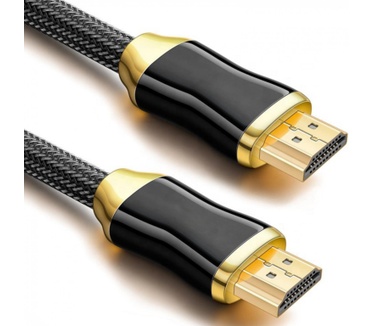 Allteq HDMI kabel - Goud, Zwart