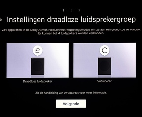 LG Sound Suite - set-up via tv