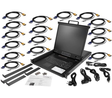 Startech.com 16 poorts KVM console voor server rack 19" 1U