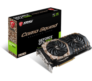 MSI GeForce® GTX 1060 CAMO SQUAD 6G