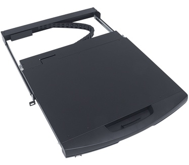 Intellinet Rackmount 19" LCD DVI Console, 19-Inch LCD Panel, 1U, DVI, Modular system, German Layout (Euro 2-pin plug)