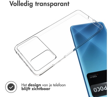 Accezz Clear Backcover Xiaomi Poco X4 Pro 5G - Transparant