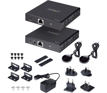 Startech.com 4K HDMI Extender Over CAT5/CAT6 Kabel, 4K 60Hz HDR Video Extender Tot 70m, HDMI Verlenger Over UTP/Ethernet Kabel, S/PDIF Audio Out, HDMI Transmitter/Receiver Kit