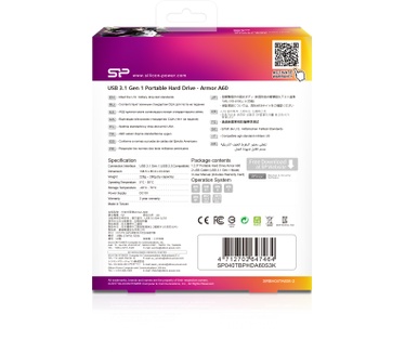 Silicon Power Armor A60 4TB Zwart