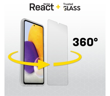 Otterbox React + Trusted Glass Series voor Samsung Galaxy A72, transparant