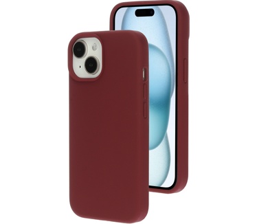 Mobiparts Silicone Cover Apple iPhone 15 Plum Red