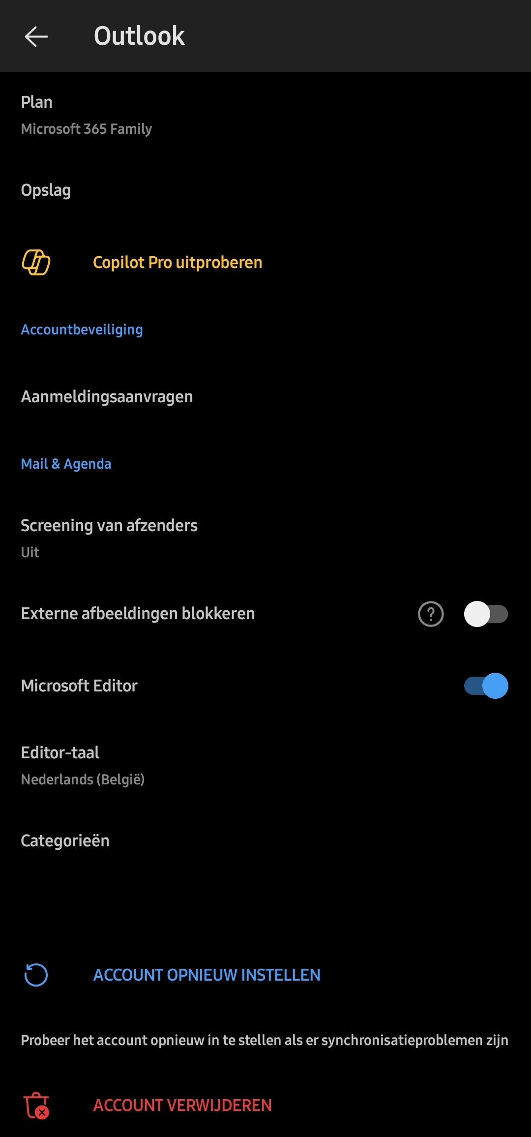 Outlook app android - Android smartphones en tablets - GoT