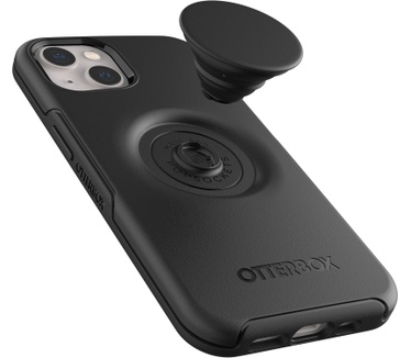 Otterbox OtterBox Otter+Pop Case voor iPhone 13, Schokbestendig, Valbestendig, Beschermhoes met PopSockets PopGrip, 3x getest volgens militaire standaard, Antimicrobieel, Zwart