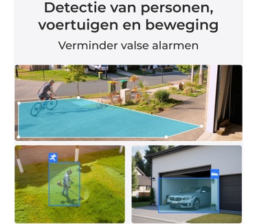 Reolink W330 - 4K Wi-Fi 6 camera, 2,4/5 GHz dual-band wifi, nachtzicht in kleur, detectie van personen/voertuigen/dieren