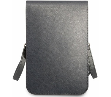 Guess Saffiano Triangle Logo Heuptas met Riem (tot 7 Inch) Grijs Grijs
