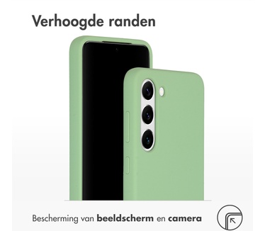 Accezz Liquid Silicone Backcover Samsung Galaxy S23 - Groen