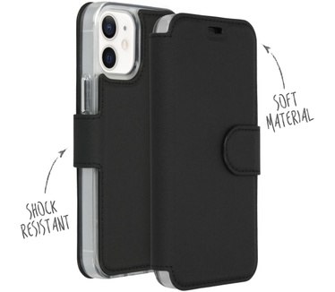 Accezz Xtreme Wallet Bookcase iPhone 12 Mini - Zwart (iPhone 12 Mini) Zwart