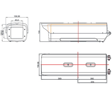 LevelOne Box Camera Housing, IR LEDs, Indoor/Outdoor, PoE PD