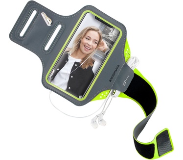 Mobiparts Comfort Fit Sport Armband Samsung Galaxy S9 Plus Neon Green