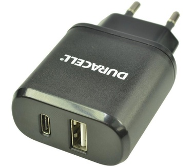 Duracell Type-C&Type-A Mains Charger