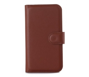 Kees Lederlook Portemonnee Hoesje Motorola Moto E (2015) - Bruin