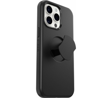 Otterbox OtterGrip Symmetry Series voor iPhone 15 Pro Max, Black (iPhone 15 Pro Max) Zwart