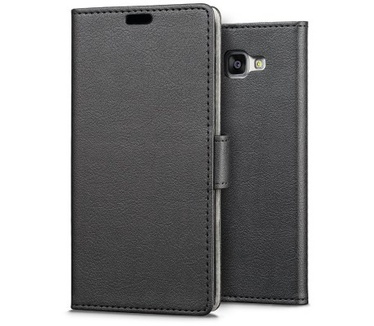 qMust Alcatel OneTouch idol 4S Wallet Case - TPU frame - Black