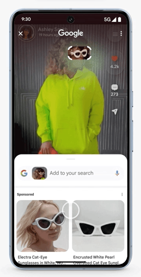 Circle to Search-functie van Google Pixel