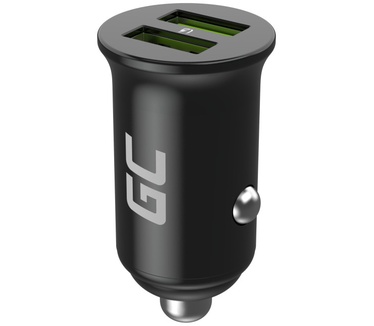 Green Cell GC CADM-GC-36AA - USB-Ladegeraet 36 W 2x USB-A schwarz