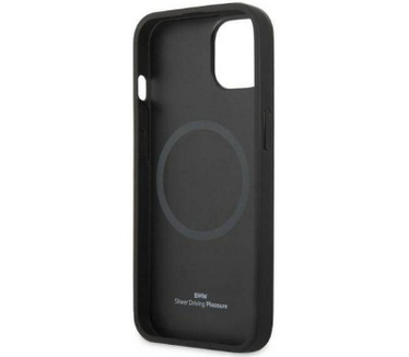BMW Signature Leather Back Case - iPhone 14 Plus (6.7") - Zwart Zwart
