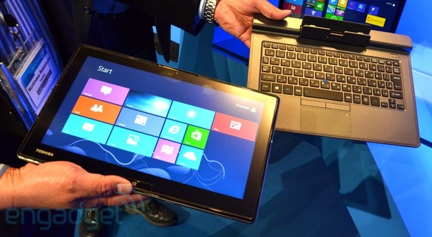 Toshiba detachable ultrabook op IDF