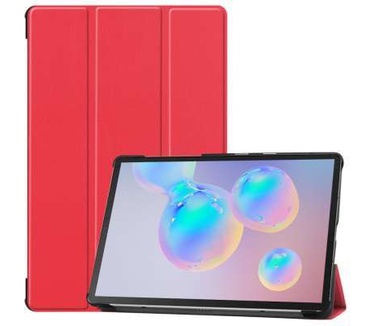 qMust Samsung Galaxy Tab S6 Smart Tri-Fold Case - Rood