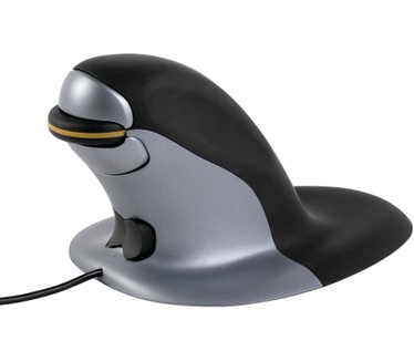 Fellowes Penguin Ambidextrous Vertical Mouse – Wired Medium