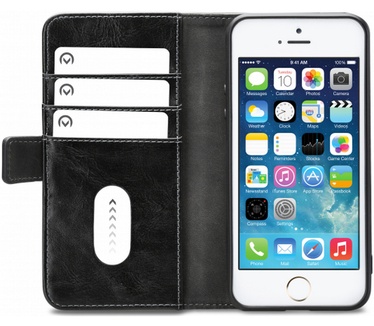 Mobilize Classic Gelly BookCase - Apple iPhone 5/5S/SE - Zwart  Zwart