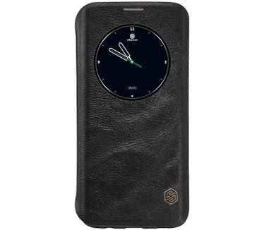 Nillkin Qin S-View Book Case voor Samsung Galaxy S7 Edge - Zwart