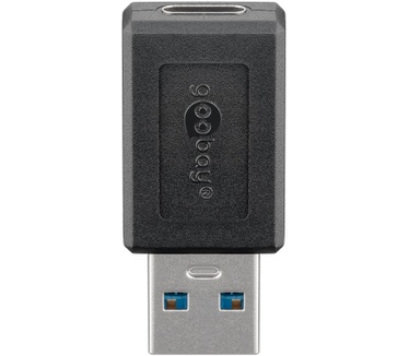 Goobay USB-C - USB 3.0 A, F/M Zwart