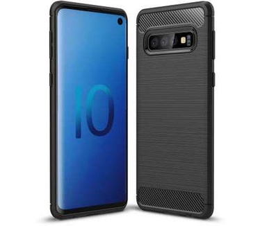 qMust Samsung Galaxy S10 Rugged TPU Case - Zwart