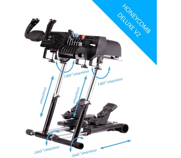 Wheel Stand Pro Deluxe V2 - Honeycomp Yoke and Throttle