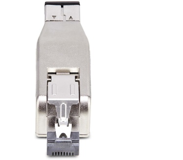 Startech.com Gigabit Glasvezel naar RJ45 Ethernet Media Converter Dongle, Optical Singlemode 10km/Multimode 800m, PoE Voeding, Compact Ontwerp, Stalen Behuizing, Micro Mini, TAA