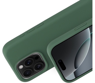 Mobiparts Silicone Cover Apple iPhone 16 Pro Forest Green