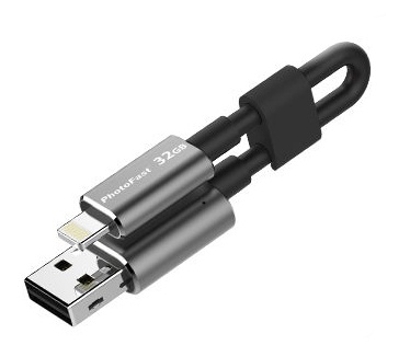 PhotoFast MemoriesCable Lightning USB 32GB Grijs